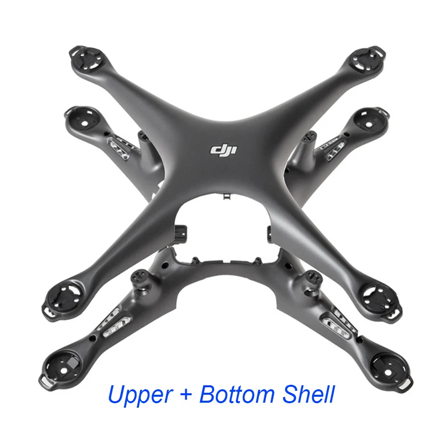 Подлинная Верхняя Нижняя часть корпуса шасси и крышка для DJI Phantom 4 Pro OBSIDIAN EDITION DJI запасная часть - Цвет: Body Shell