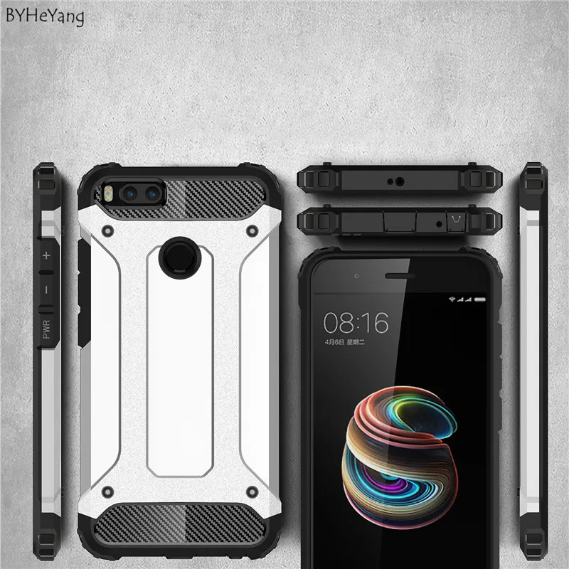 Чехол BYHeYangFor Xiaomi Mi A2 чехол Mia1 5X Mi6x гибридный ударопрочный жесткий из ТПУ роскошные
