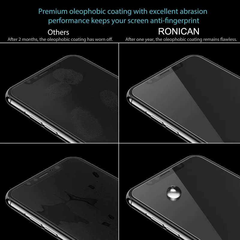 Защитное стекло закаленное для iPhone XS MAX XR 4 4s 5 5s 5C SE 6 6s 7 8 Plus|Защитные стёкла и