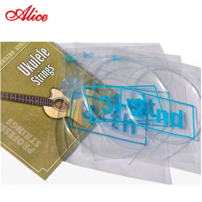 Профессиональный Струны для укулеле Алиса черный нейлон или чистый 4 строки AU02 AU04