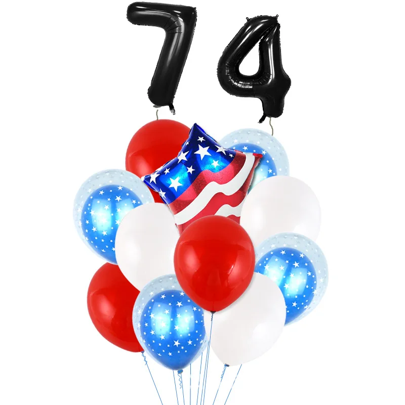13 шт. США надувной шар День Независимости украшения Воздушные шары 4 июля юбилей