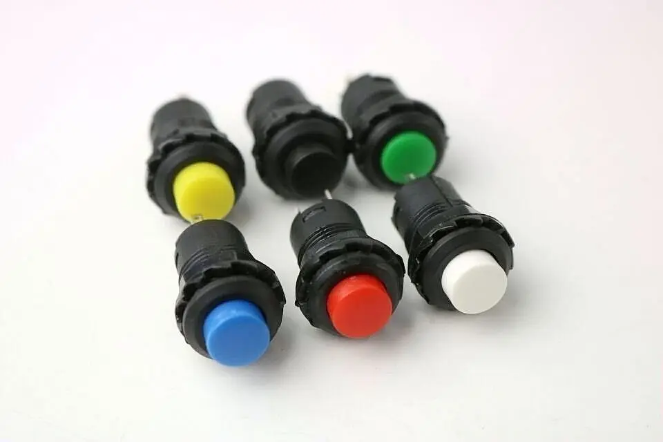 10 шт самоблокирующийся кнопочный переключатель фиксация ВКЛ./ВЫКЛ. 12 мм|switch