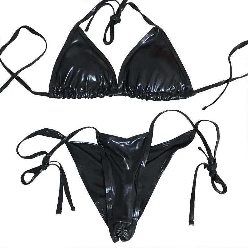 Резинка для волос бразильское маленькое бикини блестящее мягкая Съемная чашка