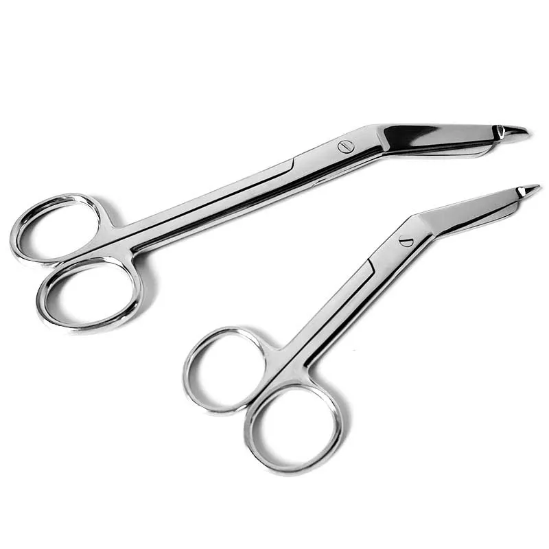 Stainless steel gauze scissors bandage dressing scissors household plaster cut outdoor nurse portable belt