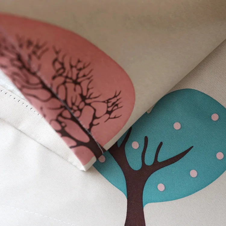 Printed Luxury Living room Curtains Pastoral Flowers Hooks top Drapes Bedroom Window Blackout | Дом и сад