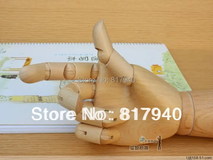 

New Fashion Design Large Wooden Human Hand Toy Flexible Left and right Hand for Mannequin Decoration manikin hands