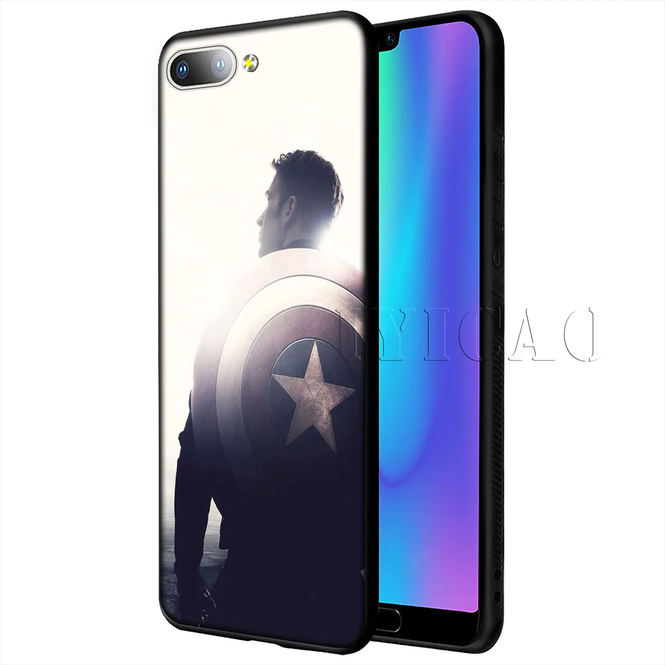 Мягкий чехол IYICAO MARVEL Мстители для huawei P20 Pro P10 P8 P9 P30 Lite Mini P Smart