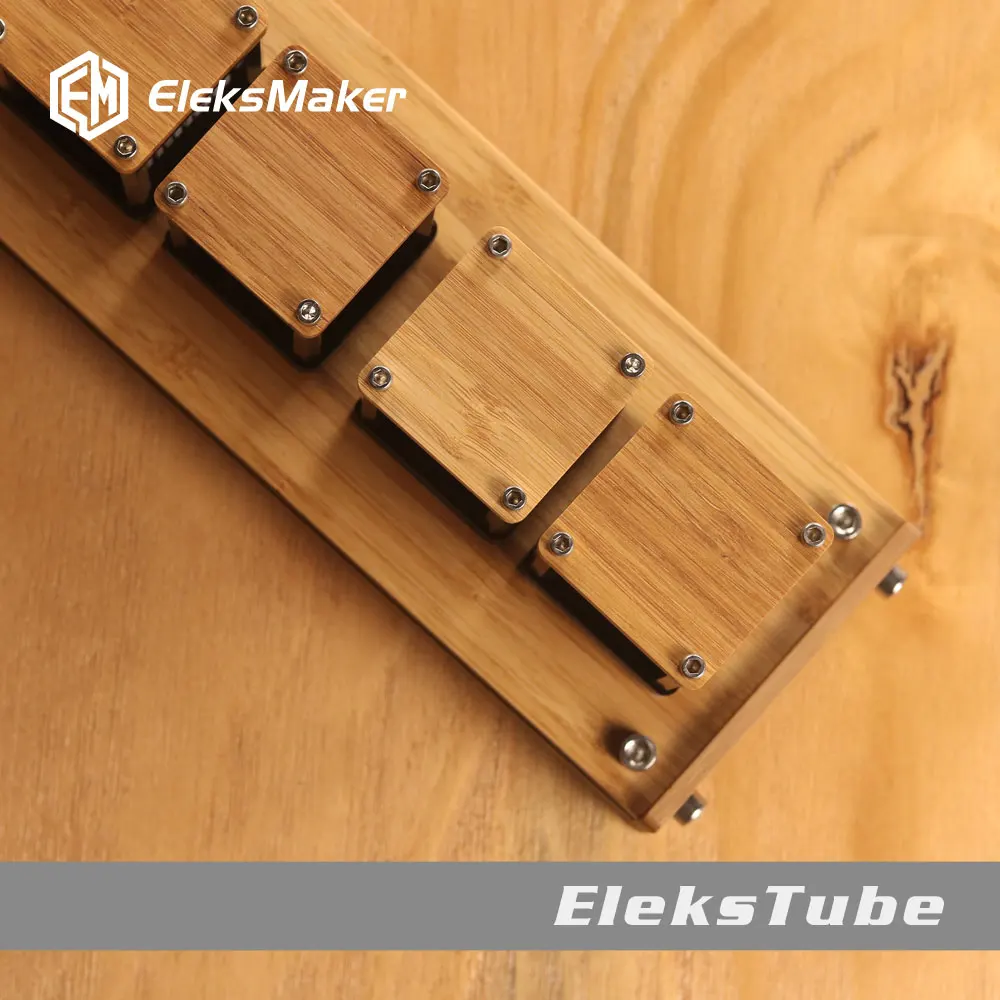 Очень крутые! [EleksMaker] электронные RGB квази светящиеся трубки часы DIY Набор креативные цифровые часы