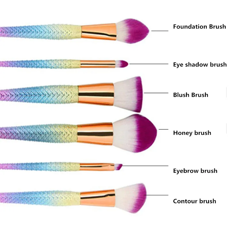 Набор кистей для макияжа FLD013 6 шт.|Аппликатор теней век| |