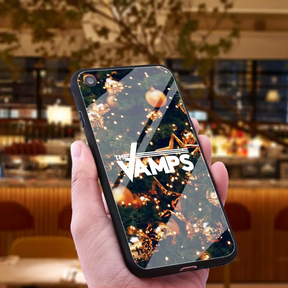 WEBBEDEPP Vamps полосы чехол из закаленного стекла для телефона Apple iPhone Xr Xs Max X или 10 8 7 6 6S