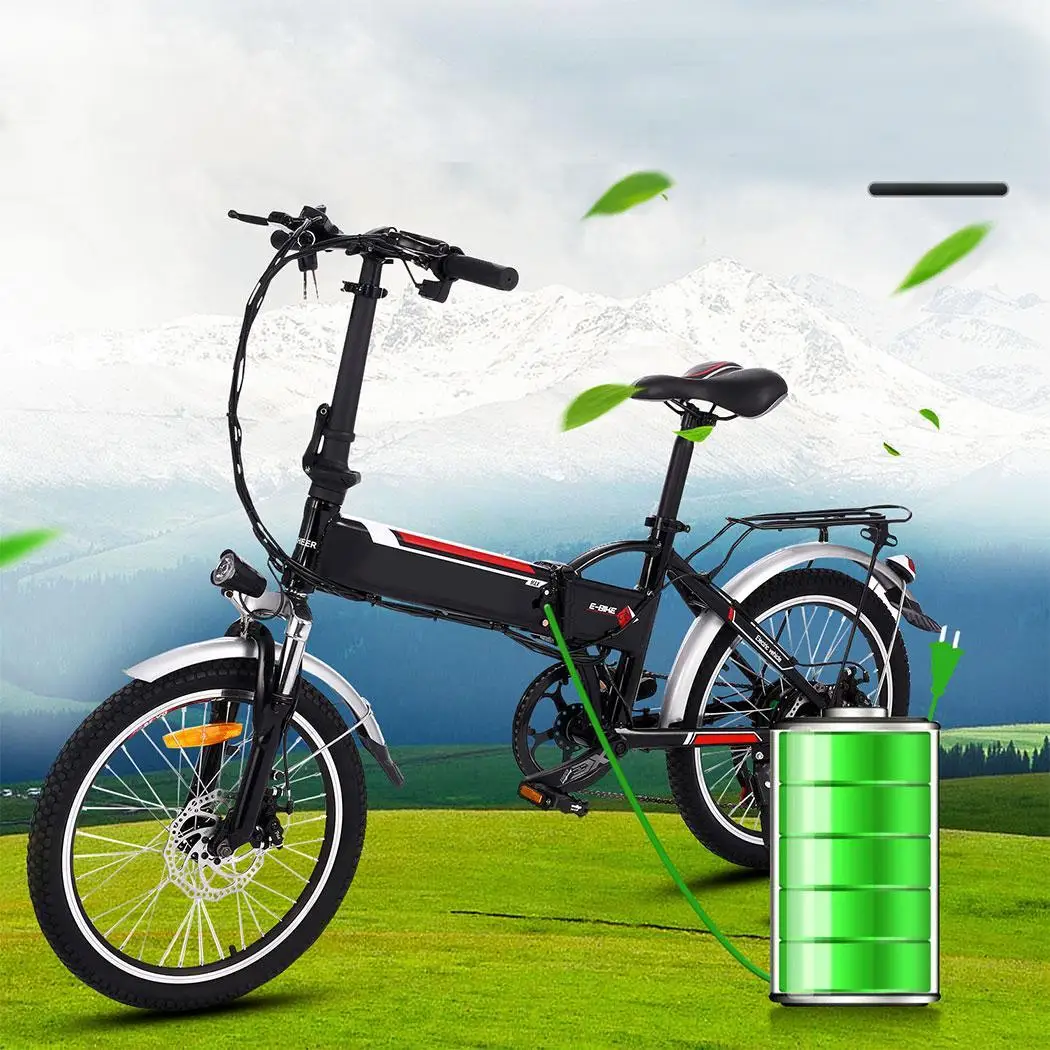 ANCHEER 20 дюймов Электрический велосипед Ebike складной 7 скоростной горный