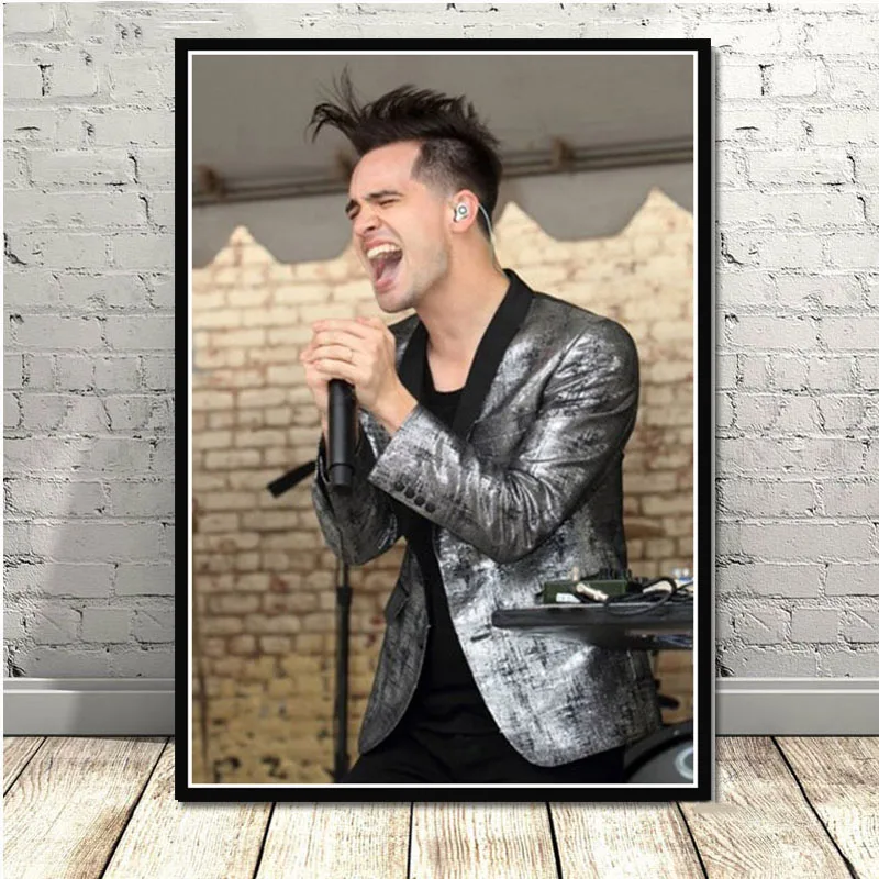New Brendon Urie Panic at the Disco Pop Star Art Poster Canvas Painting Wall Picture Home Decor Posters and Prints - Цвет: 0008