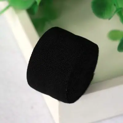 3/4 ''(20 мм) цветная эластичная лента, многоцветная лента из спандекса, кружевная лента для шитья, пояс, аксессуары для одежды, 30 м/лот - Цвет: black