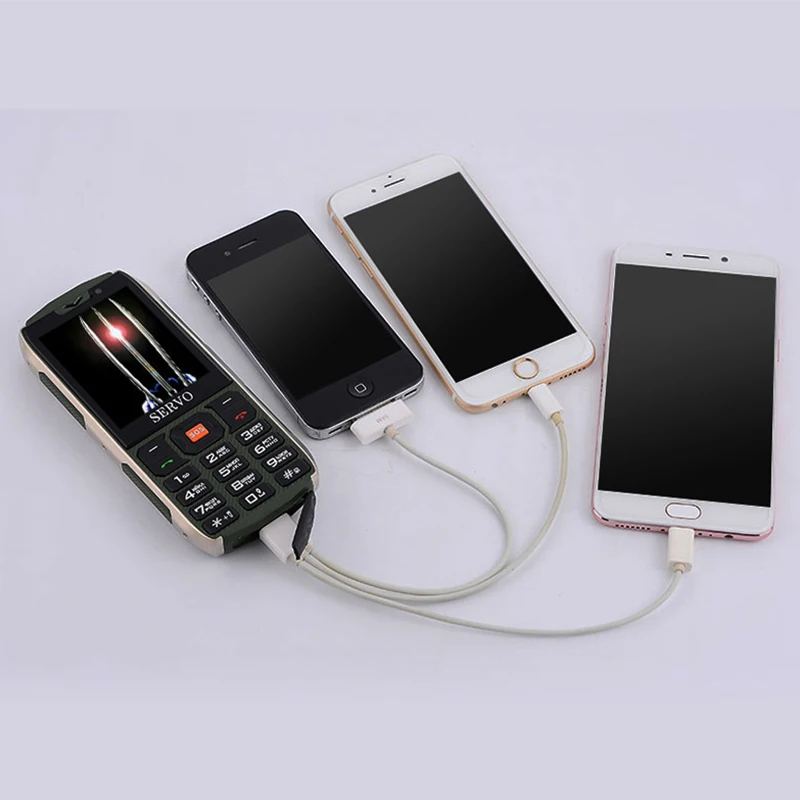 Четырехъядерная SIM карта внешний аккумулятор 2 8 дюйма большая кнопка 4 сим карты