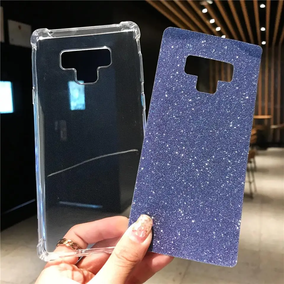 Противоударный Блестящий Защитный силиконовый чехол из ТПУ для Samsung Note 9 S10 S10E S9 S8
