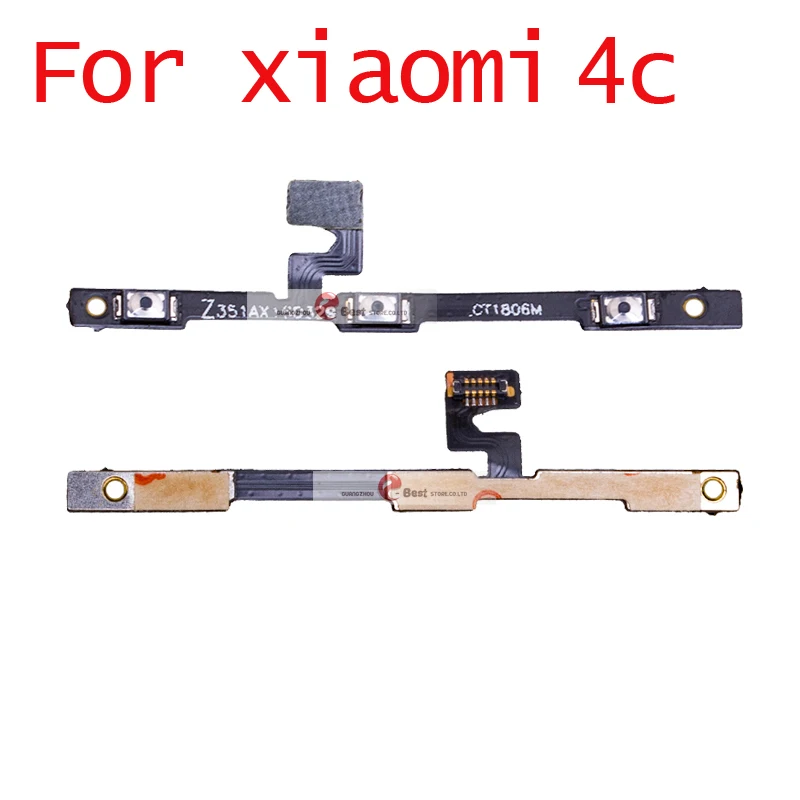 1 шт. Новинка для Xiaomi Mi4 M4 Mi4c Mi4s кнопки включения/выключения громкости гибкий кабель - Цвет: For xiaomi 4c