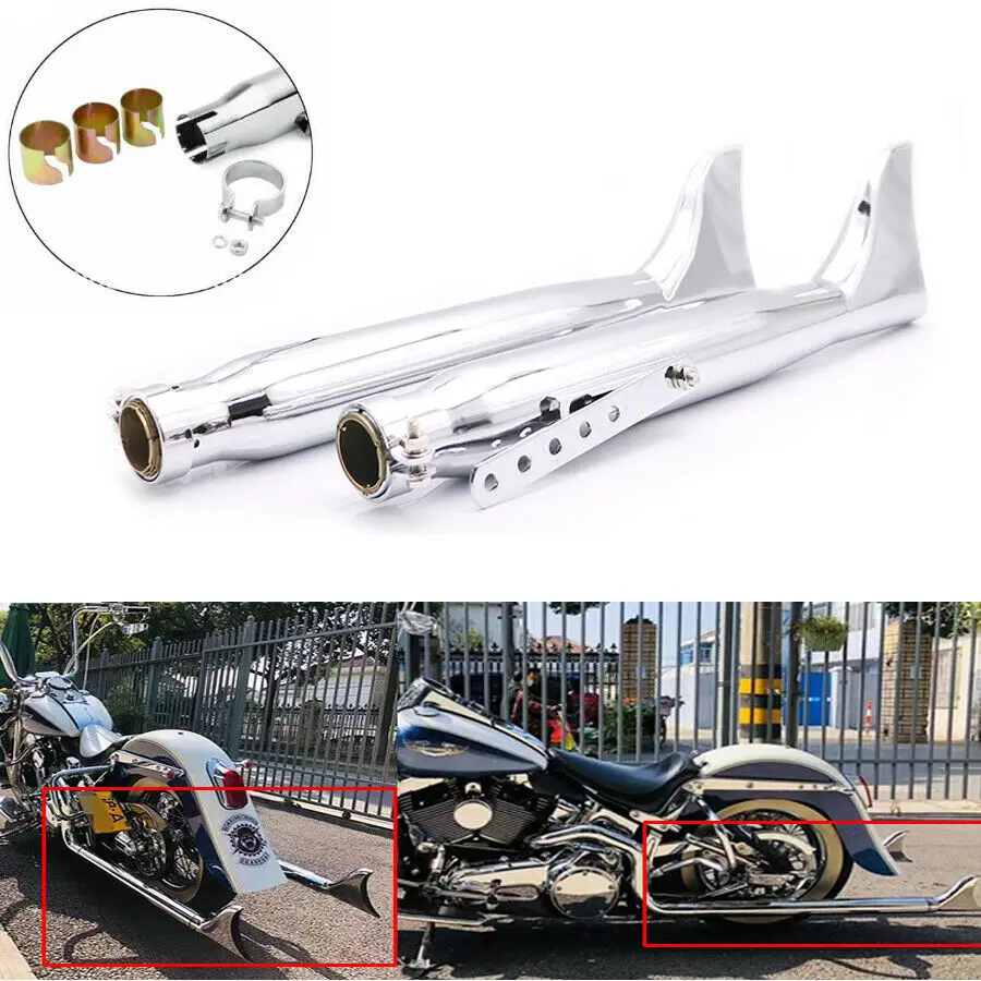 2 шт. выхлопные трубы для мотоцикла Harley Sportster XL883 1200 Cruiser Chopper Bobber Cafe Racer|Выхлопные и