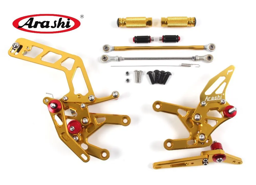 

Arashi 1 Set MT10 2016 2017 CNC Adjustable Footrest Rear Sets Rearset Footrest Foot Rest For YAMAHA MT10 2016 2017
