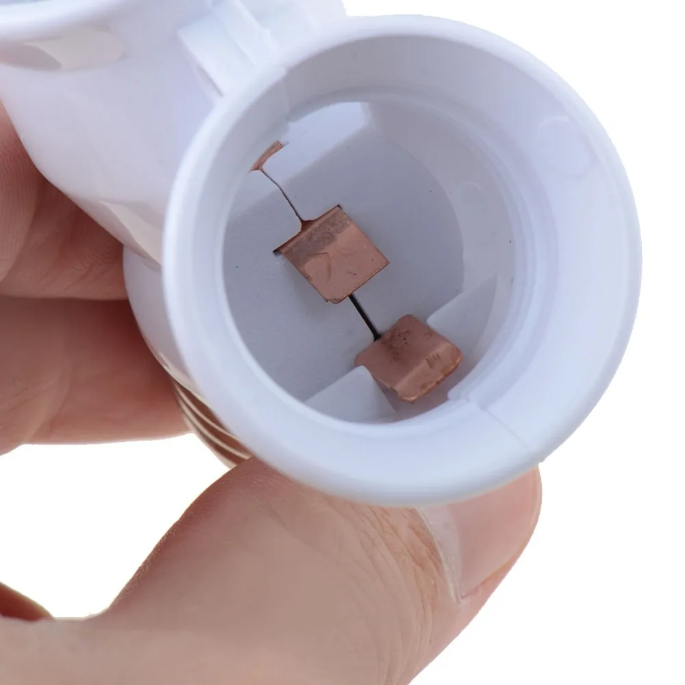 1 шт. патрон для светодиодной лампы E27 2 сплиттера|lighting e27 socket|screw socketlight bulb socket splitter |