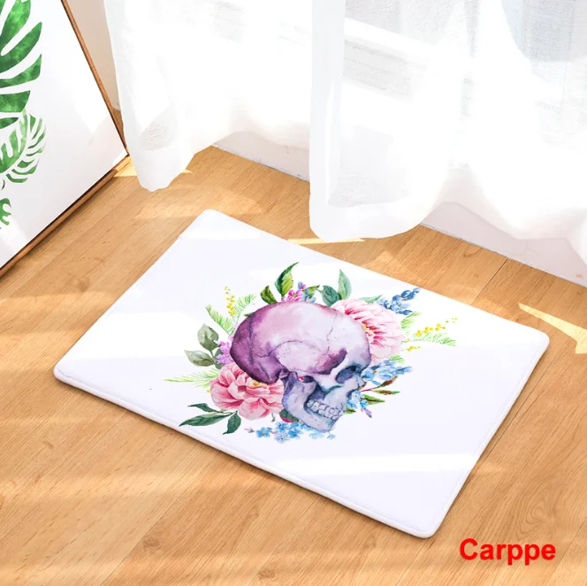 Акварель череп индийский коврик для ванной кухонный ковер декоративные