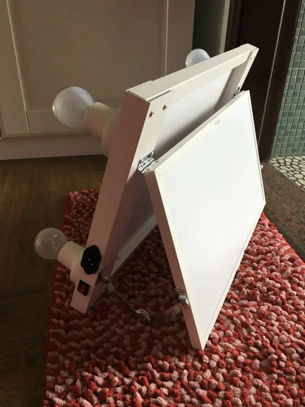 Регулируемые 4 Светодиодов Зеркало С Подсветкой Для Макияжа портативный