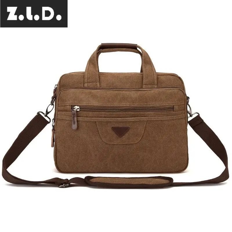 Модный деловой портфель Z.L.D Холщовая Сумка для ноутбука и компьютера