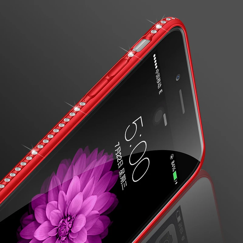 Китайский матовый Moible чехол для телефона с Красным бриллиантом capinhas iphone x 10 xs max xr 6