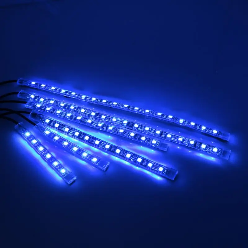 6 шт 5050 SMD гибкие полосы RGB мигающий светильник светодиодный пульт дистанционного