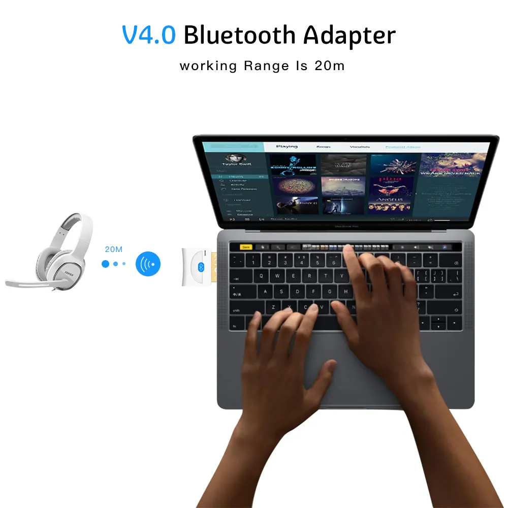 Беспроводной Bluetooth адаптер V 4,0 Двойной режим Bluetooth USB ключ мини адаптер Bluetooth компьютерный приемник адаптер передатчик