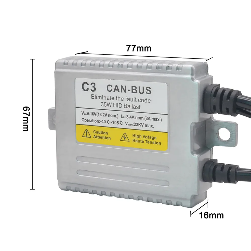 2 шт. 35 Вт Canbus HID балласт блоки электронный зажигания для Kit Xenon H7 H4 H3 H1 H11 9005 9006 Лампа