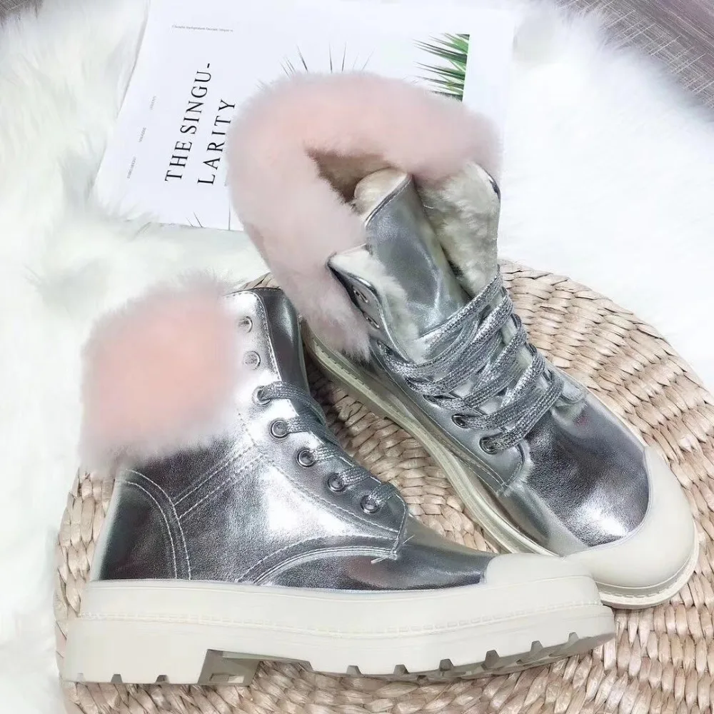 YD-EVER botas mujer повседневная обувь женские теплые ботинки модная брендовая женская