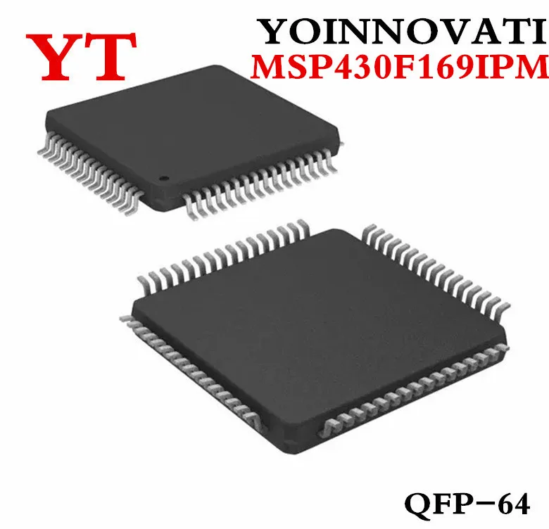 

10pcs/lot MSP430F169IPM MSP430F169 M430F169 MCU 16BIT 60KB FLASH 64LQFP IC Best quality