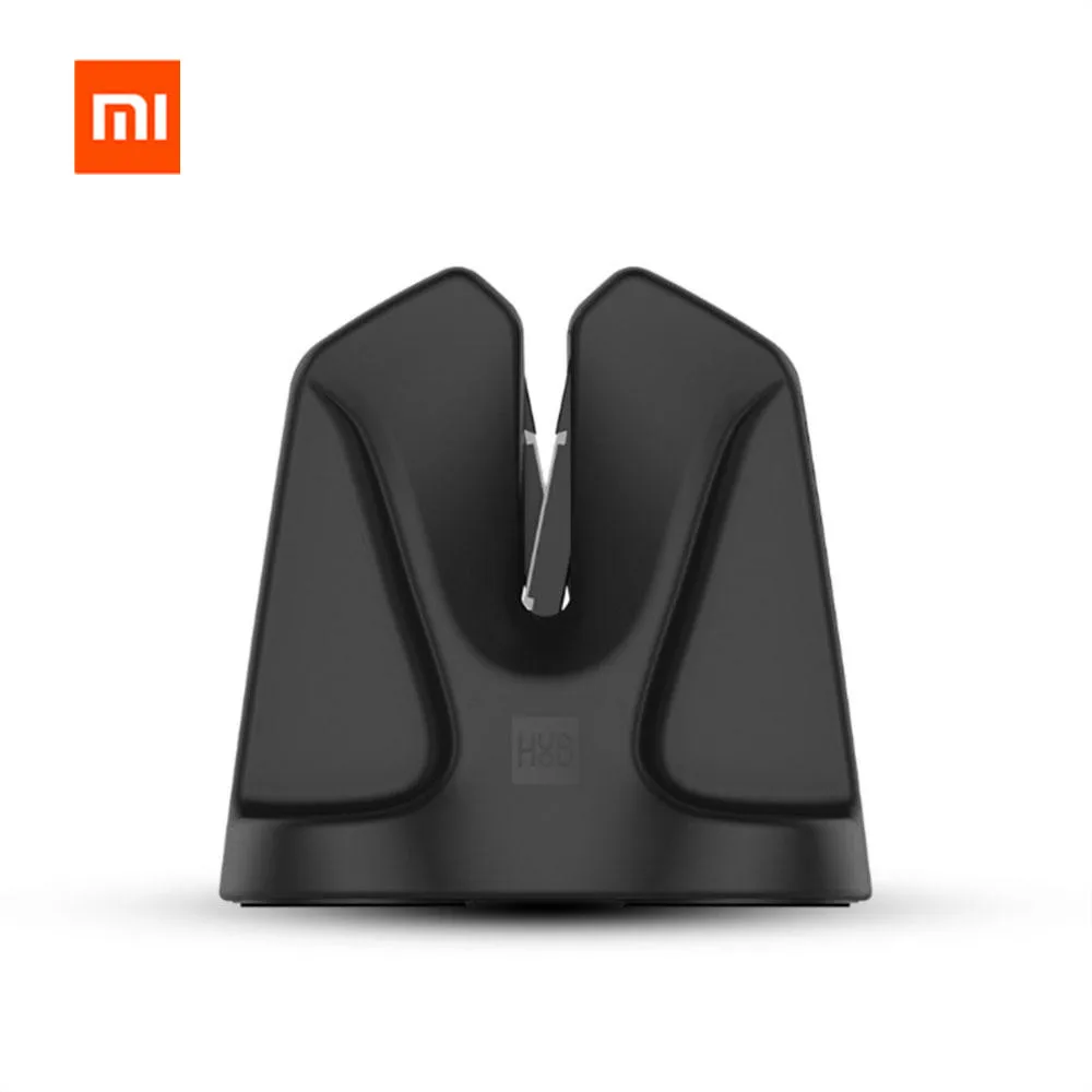 Черный XIAOMI Huohou HU0034 Вольфрамовая сталь кухонная точилка с одной головкой для заточки камня домашний Многофункциональный кухонный заточный инструмент - Цвет: Черный