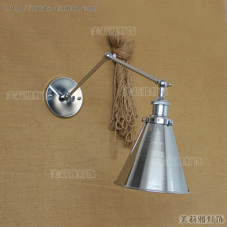 Латунный ретро светильник IWHD в стиле индастриал винтажный настенный лампа с