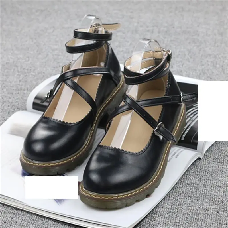 

Female Japan Anime Lolita Girls Student Uniform Shoes