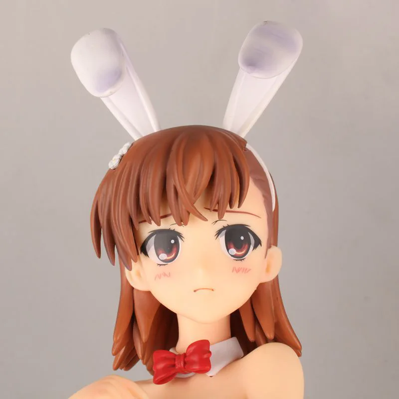 Новое поступление Аниме Фигурка Toaru Kagaku No Railgun Mikoto Misaka Bunny Girl Ver 36 см 1/4 Масштаб Сексуальная ПВХ украшение кукла