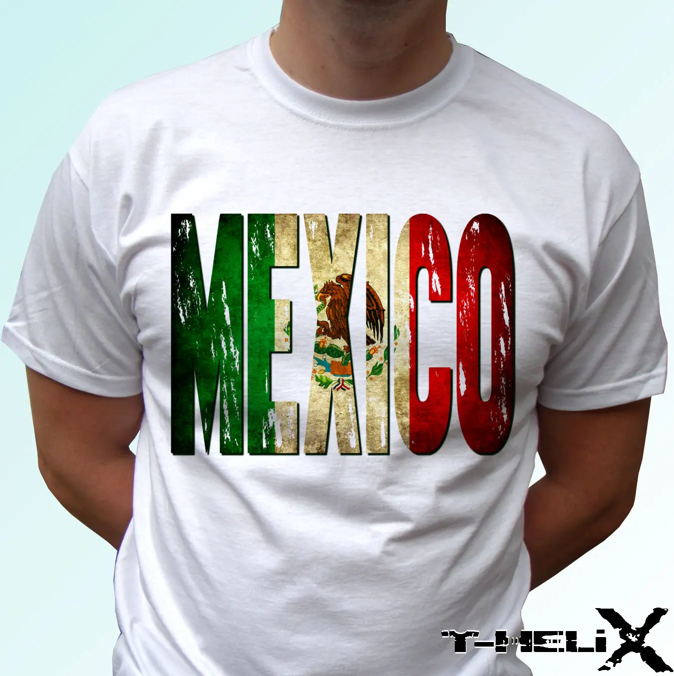 Флаг Мексики белая футболка Топ страна дизайн для мужчин и женщин детей