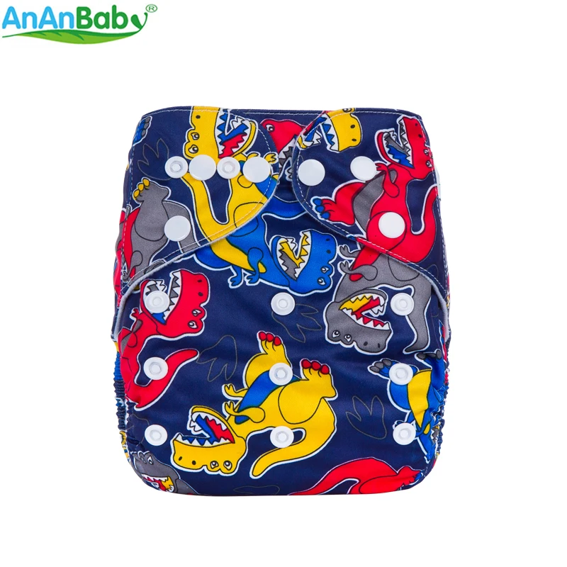 Ananbaby машина печатает ткань пеленки экологически чистые пеленки моющиеся ткань подгузник для мальчика