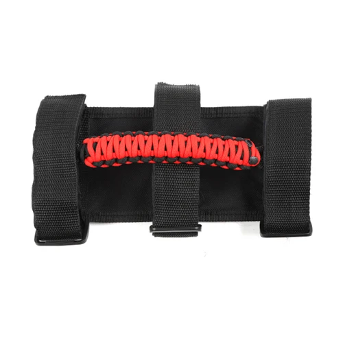 Red Black HYZHAUTO 1 шт. поручень, ручка для Jeep Wrangler JL+ аксессуары для интерьера монтажные ручки для внедорожников - Цвет: Red Black