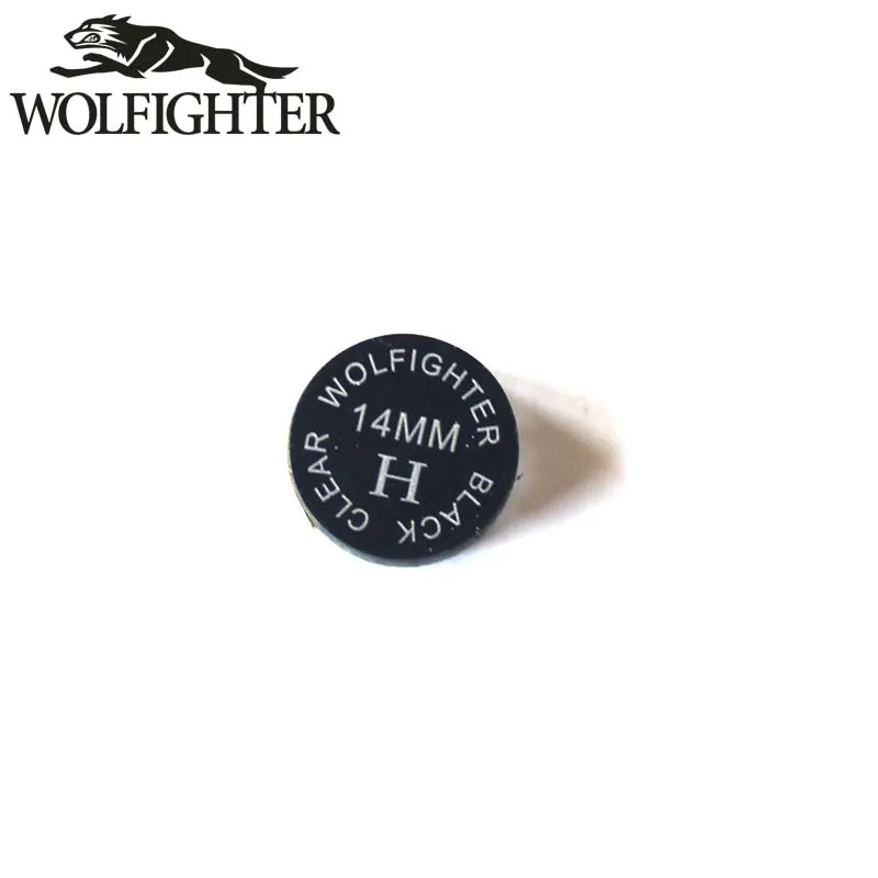 1 шт. WOLFIGHTER черный прозрачный наконечник для пула 14 мм S M H|Аксессуары снукера и