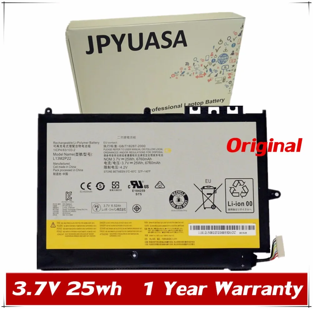 103-série da Bateria do Portátil para Lenovo Original L13m2p22 L13n2p21 1icp4 – 83 Miix2 10 2 7xinbox 3.7v 6700mah 25wh