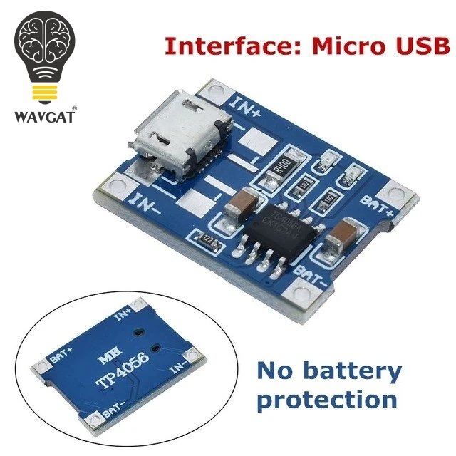 Micro USB Умная электроника 5V type-c Micro USB 1A 18650 литиевая батарея зарядная плата с защитным зарядным модулем для Arduino Diy Kit - Цвет: Micro USB
