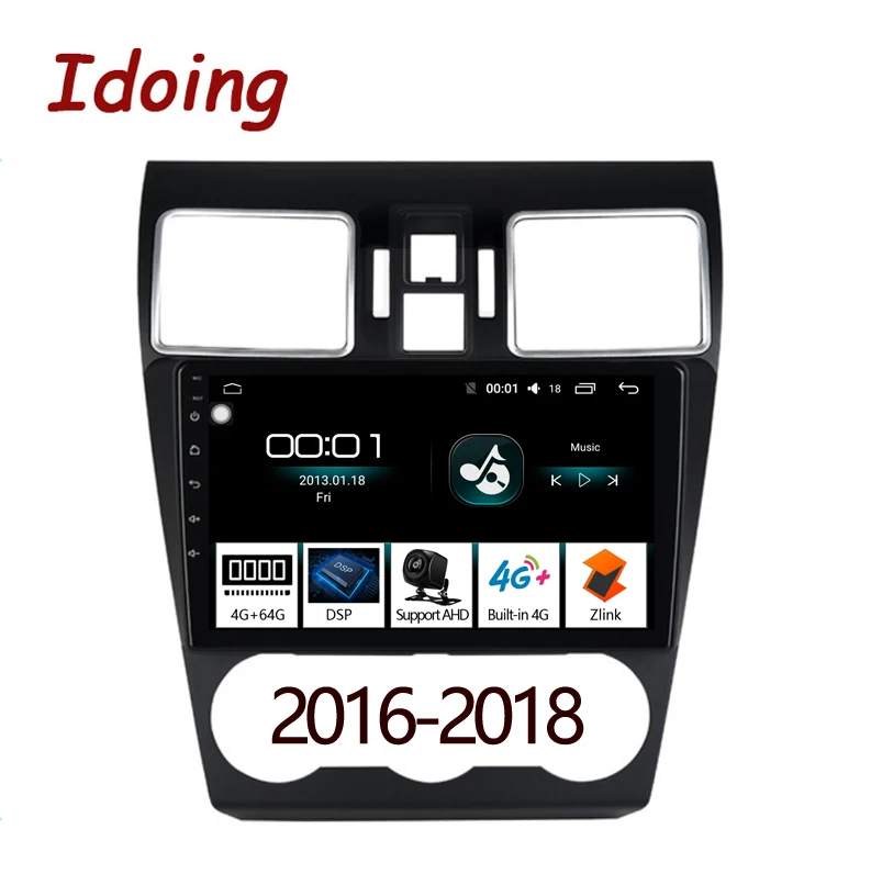 2016-2018 Idoing 1 Din " 2.5D ips DSP автомобильный Android 8,1 радио gps мультимедийный плеер 4G+ 64G Восьмиядерный для Subaru WRX- навигация - Цвет: 2016-2018