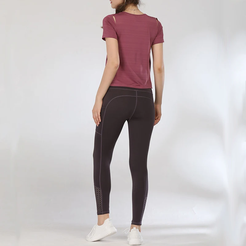 Женский спортивный костюм для спортзала и фитнеса Detector Спортивная футболка