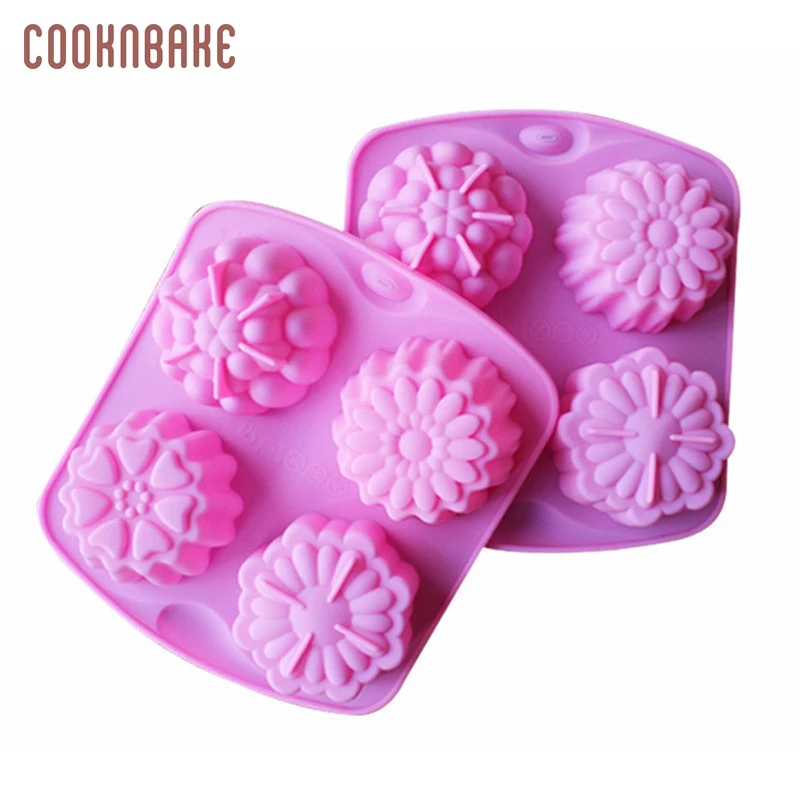 COOKNBAKE силиконовая форма для мыла ручной работы цветка желе пудинг Кондитерская