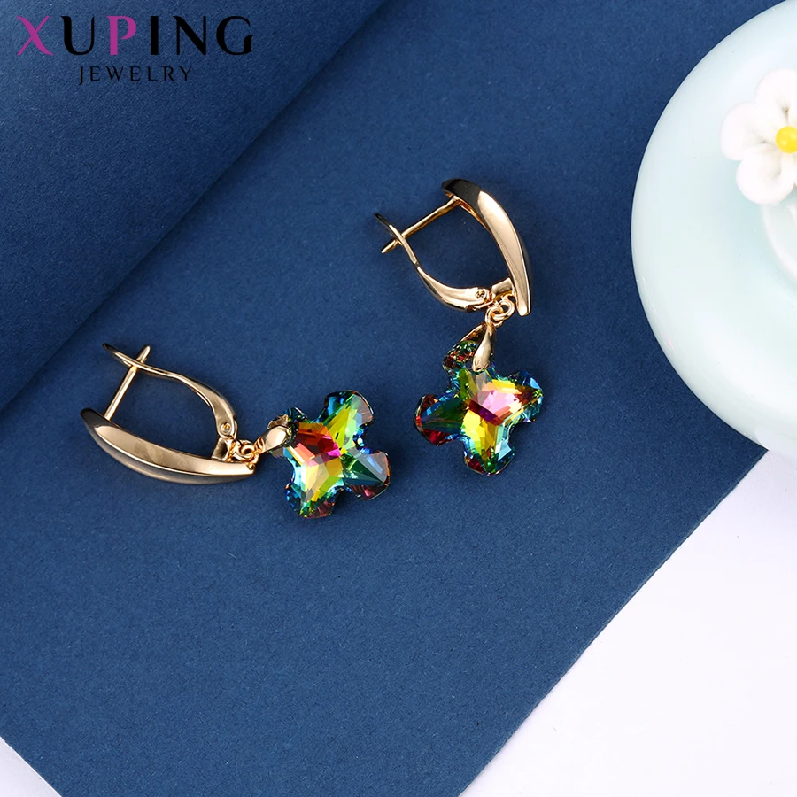 Xuping амулеты стильные серьги трендовые кристаллы от Swarovski цвет покрытием Шарм для женщин свадебный подарок M62-20179
