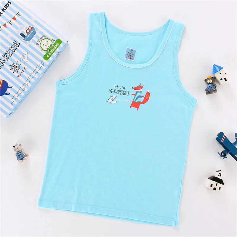 3 шт./компл. летняя детская одежда мультяшный хлопковый жилет футболка для