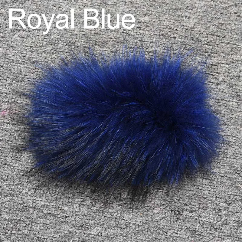Royal Blue Новое поступление, пальто из натурального меха енота, зимние модные толстые меховые куртки, женская верхняя одежда S7556 - Цвет: Royal Blue