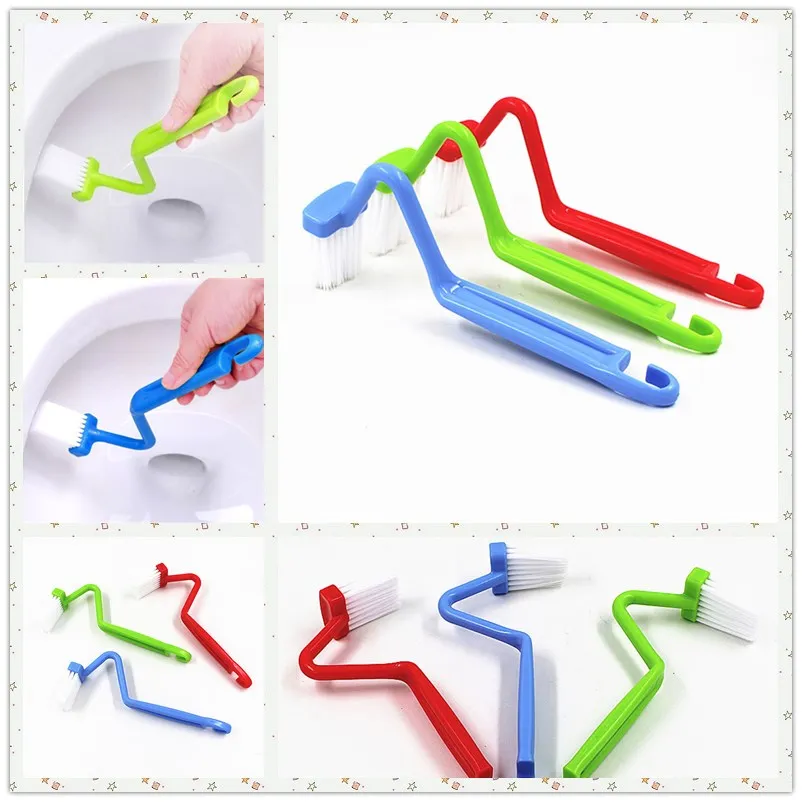 Новинка 2018 компактная изогнутая щетка для чистки ванной комнаты кухни туалета