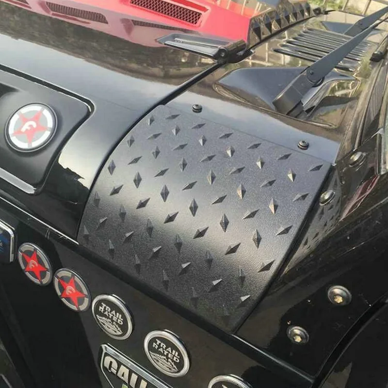 1 пара ABS черный корпус капота с левой и правой стороны защитный чехол для Jeep Wrangler